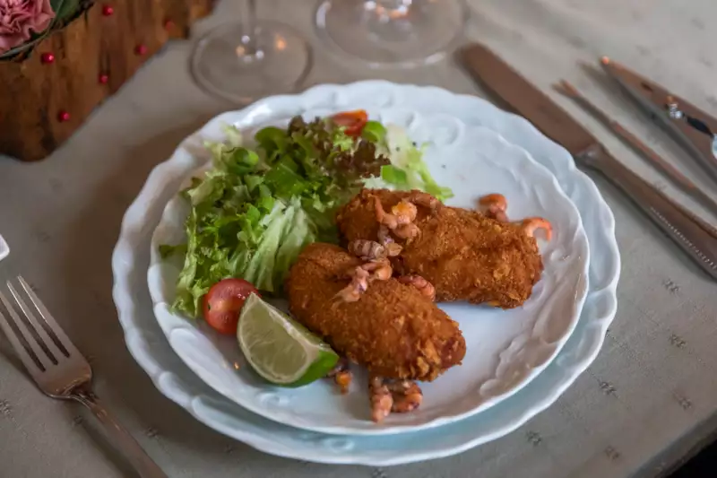 Garnaal-kroketten van het huis 